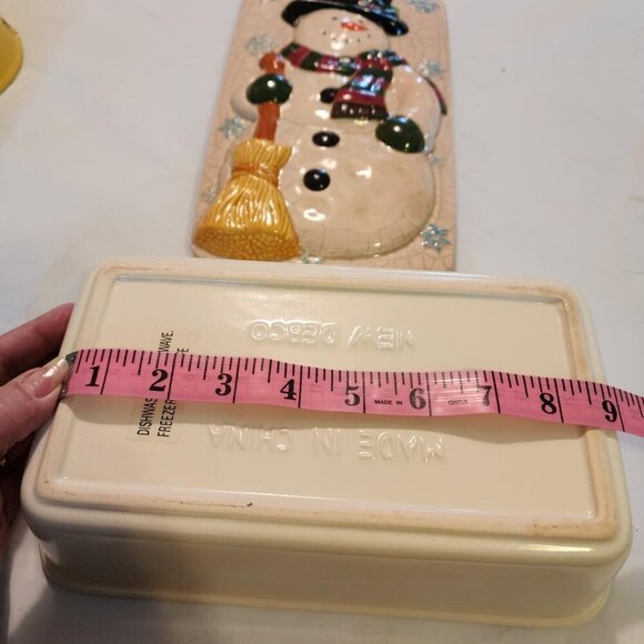 DEBCO LOAF PAN WITH SNOWMAN LID - Picture 10 of 10